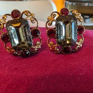 Vintage Coro Clip On Earrings